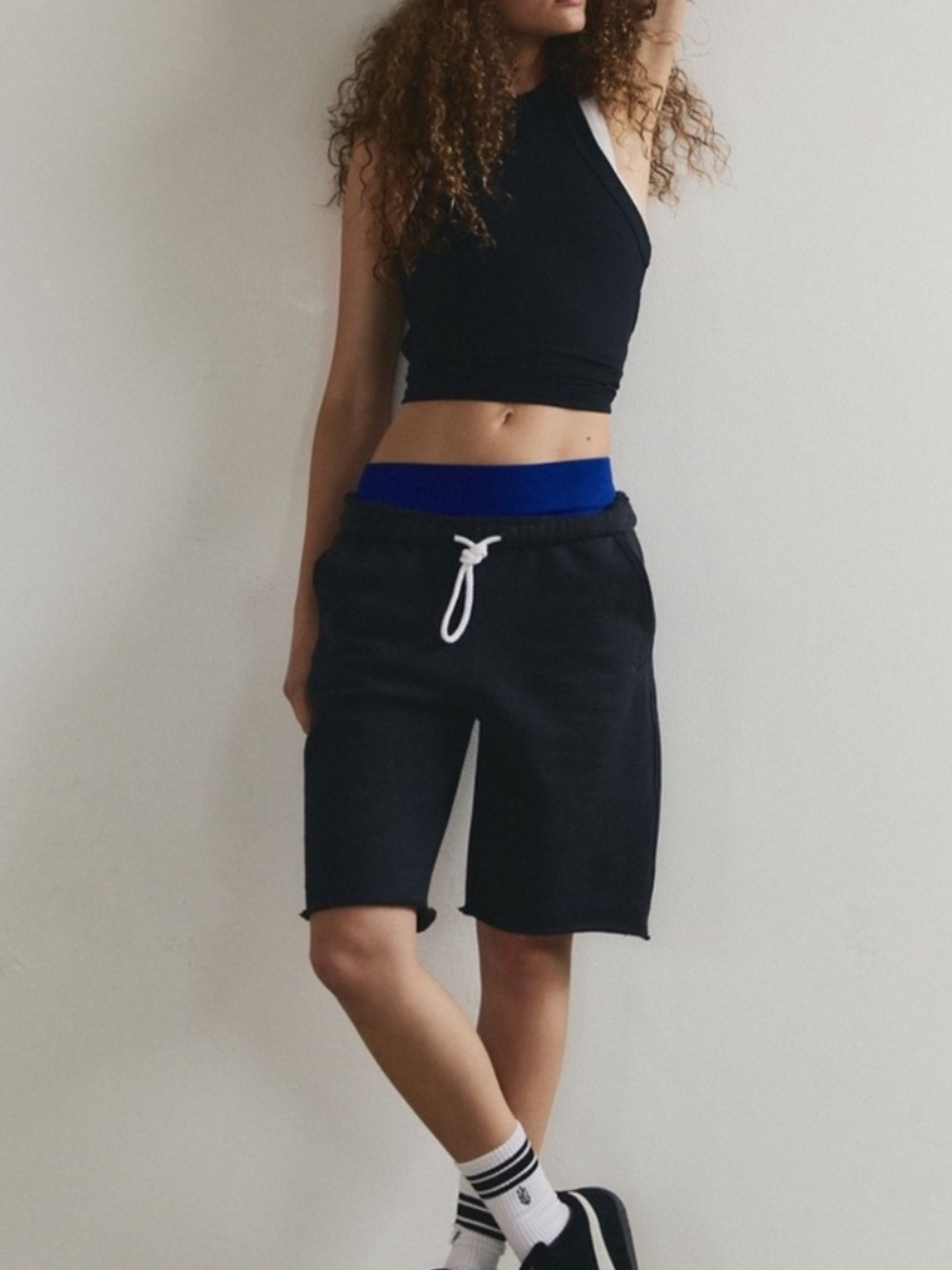 NWOT Free People Movement Black For The Win Long Shorts size L